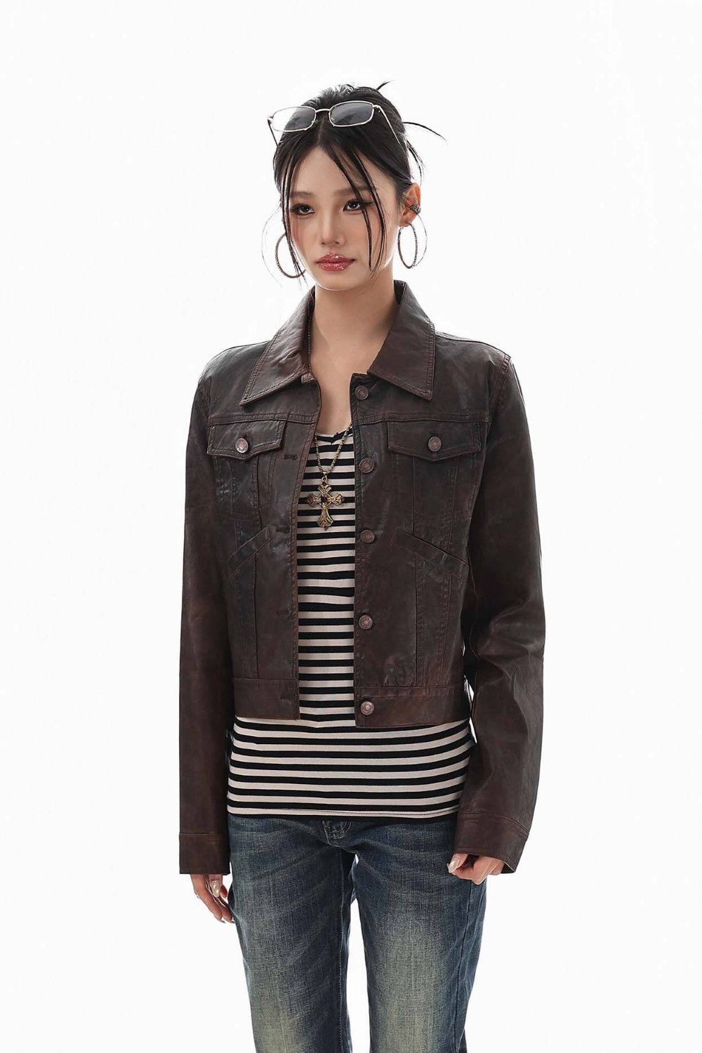 Archive Utility Leather Jacket