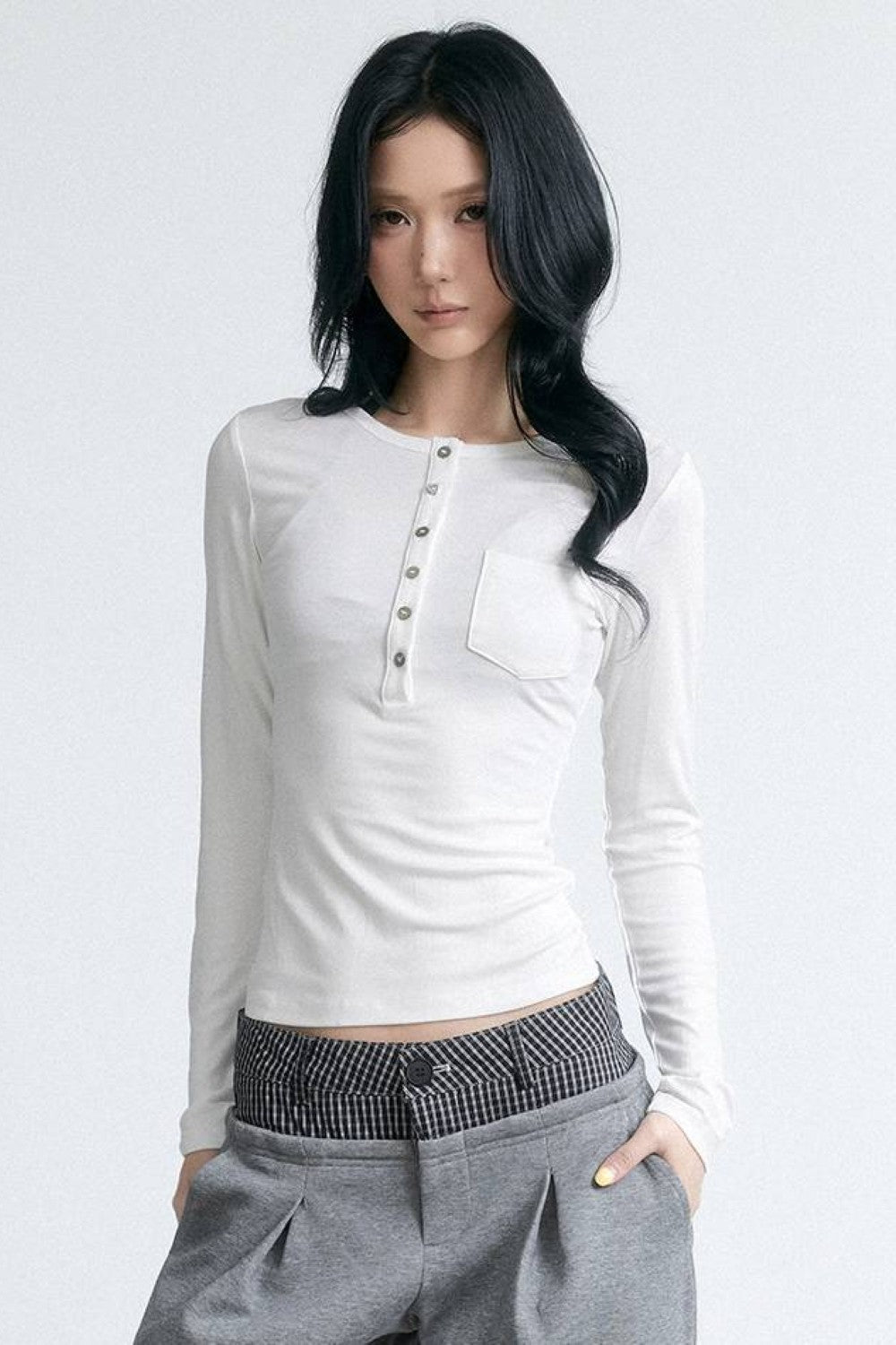 Soft Focus Henley Top
