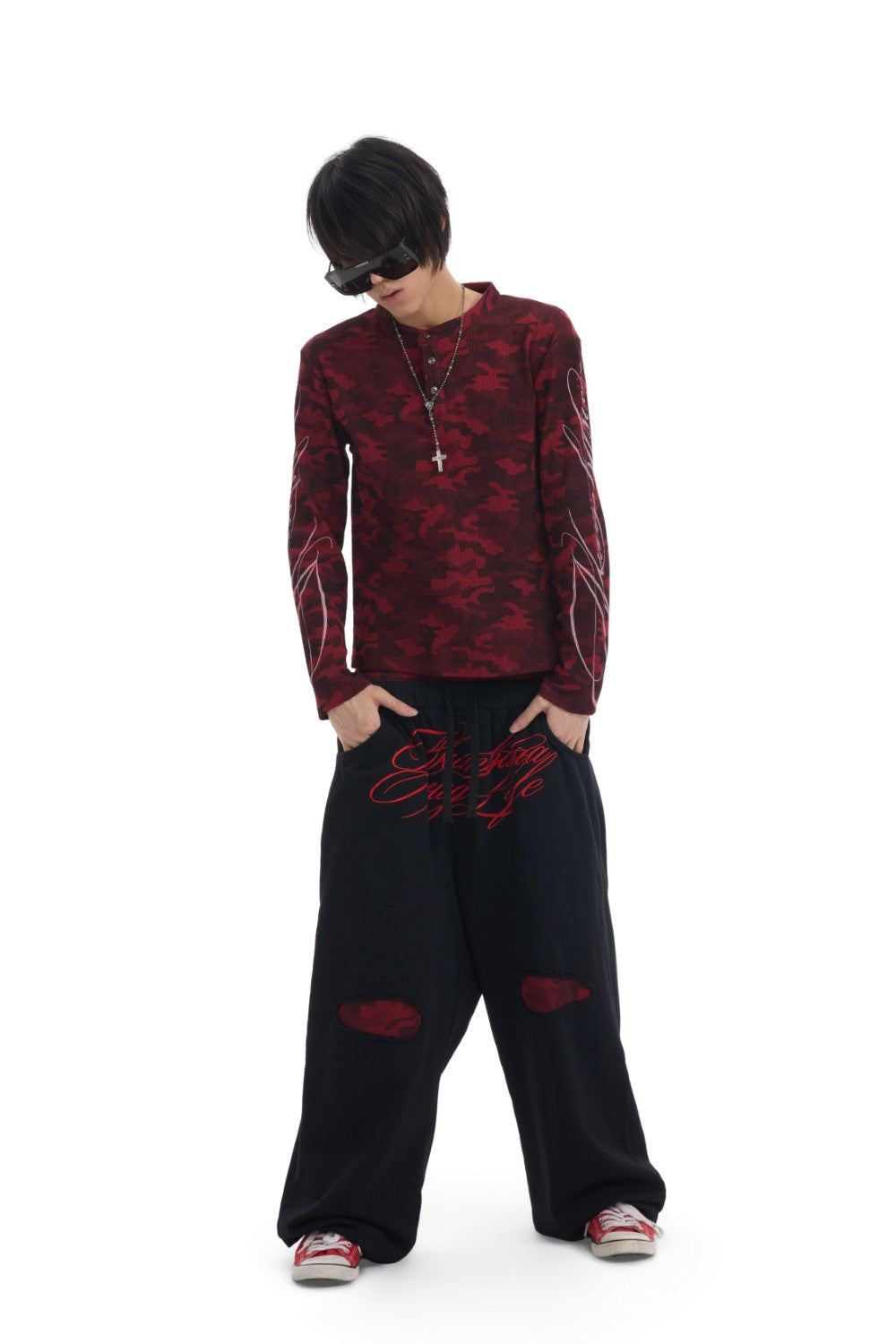 Scarlet Double Waist Sweatpants