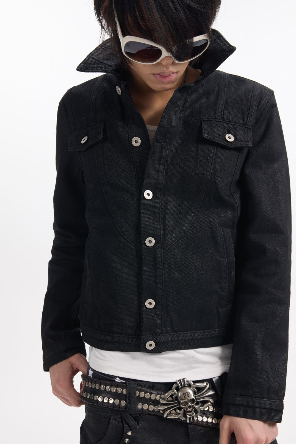 Black Static Cropped Jacket