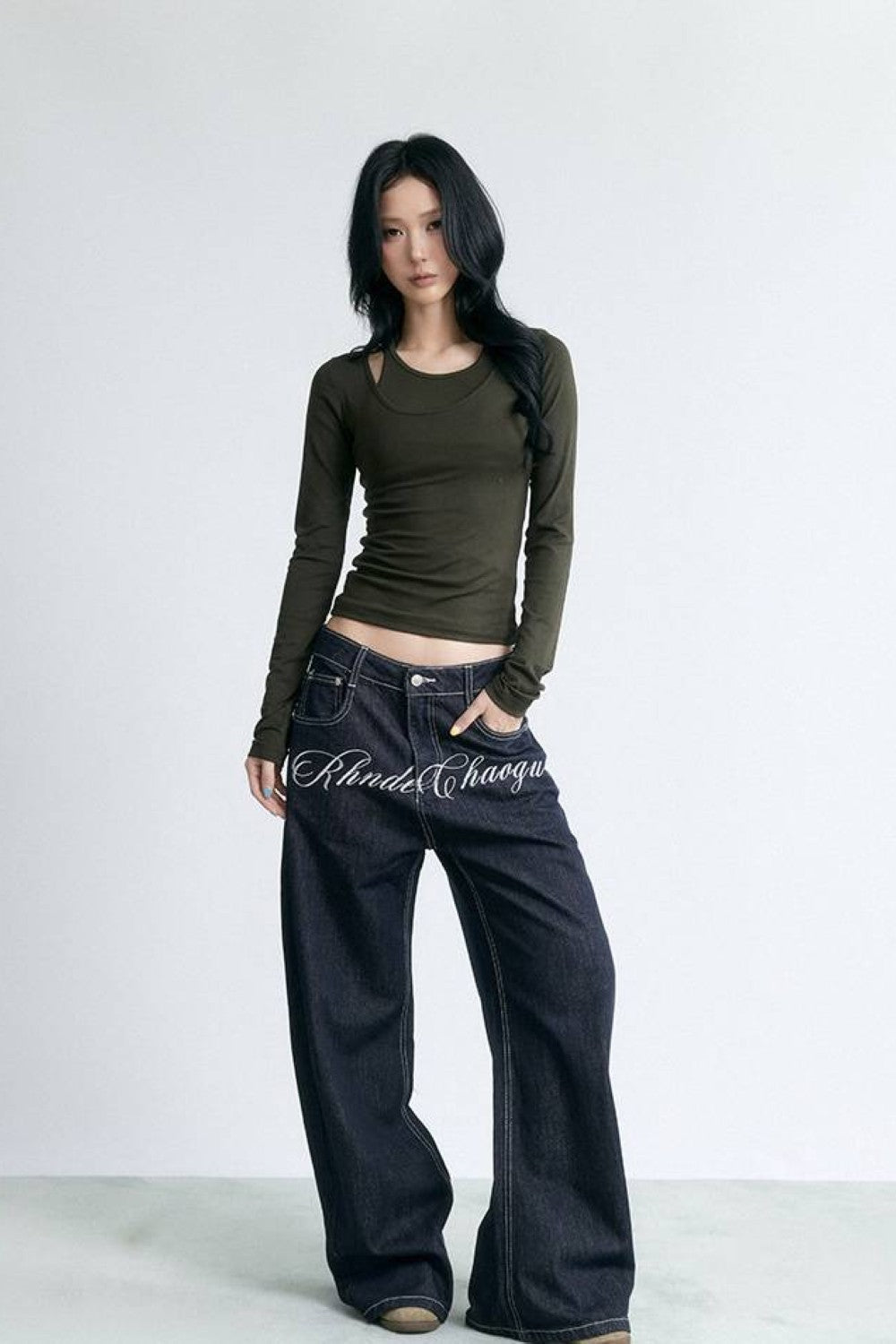 Indigo League Straight Jeans