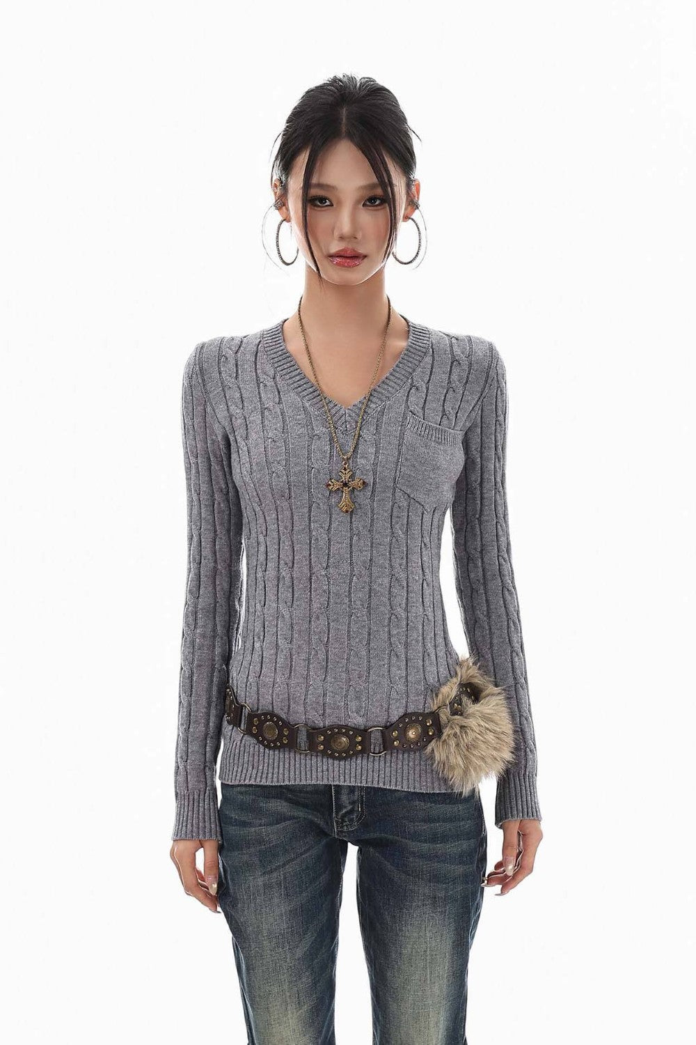 Soft Archive V-Neck Sweater