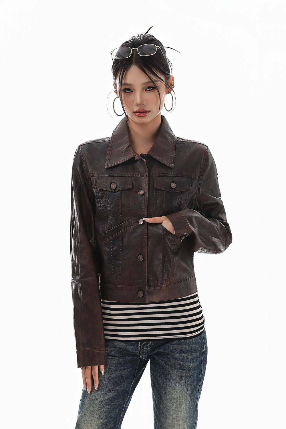 Archive Utility Leather Jacket