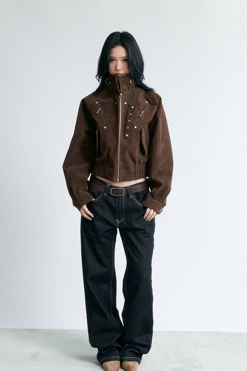 Studded Horizon Cropped Jacket