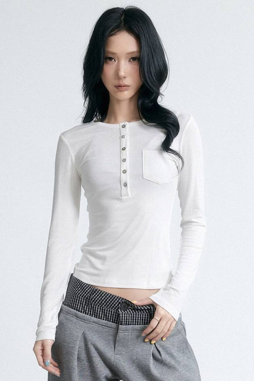 Soft Focus Henley Top