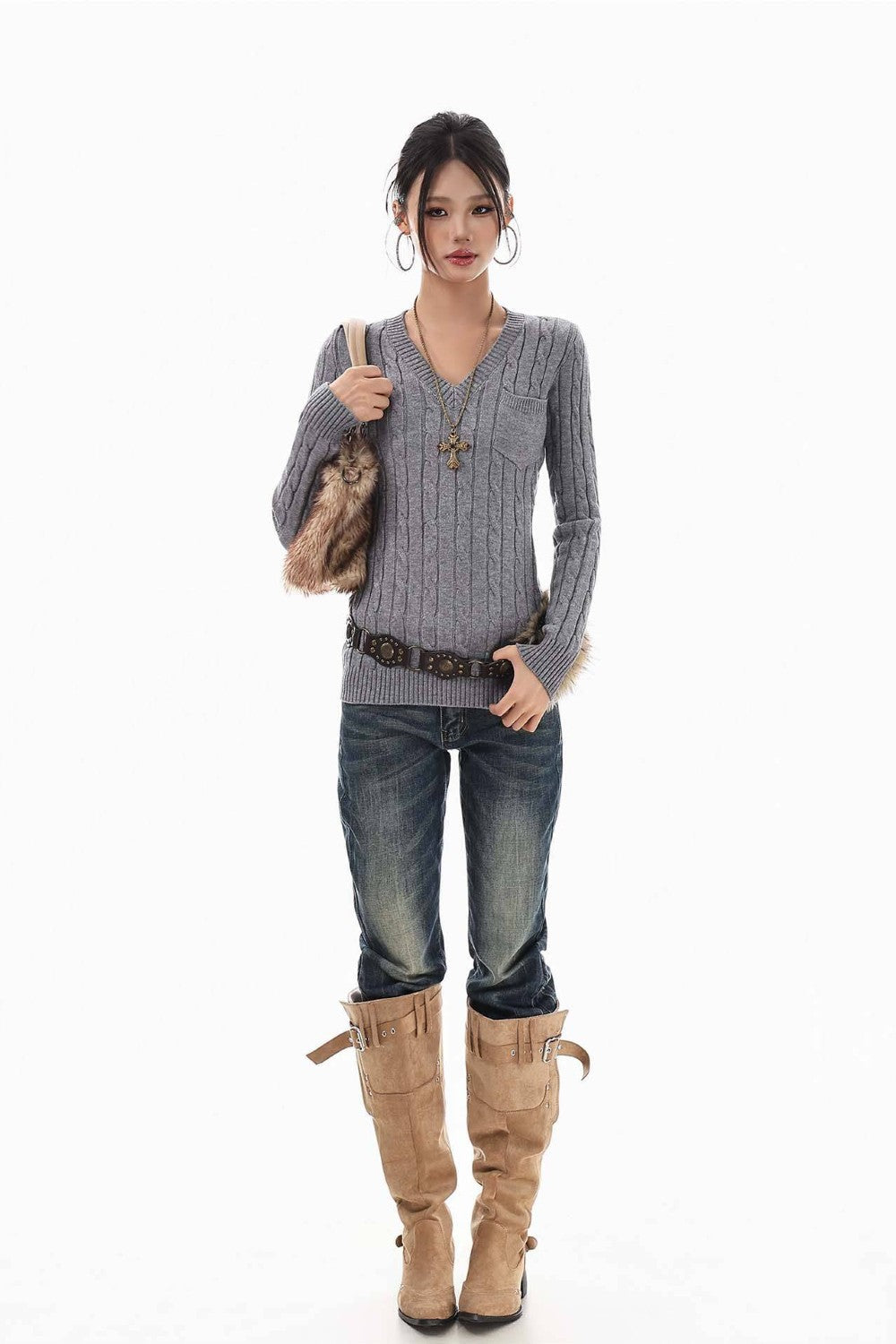 Soft Archive V-Neck Sweater