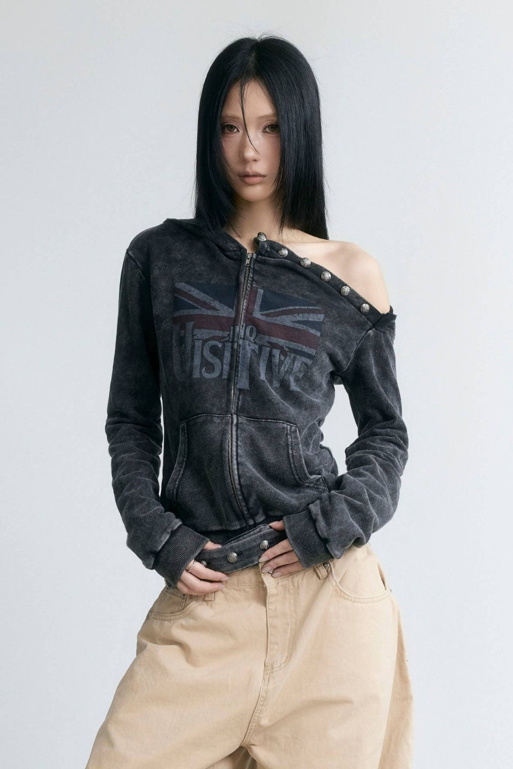 Distressed Union Slim Jacket