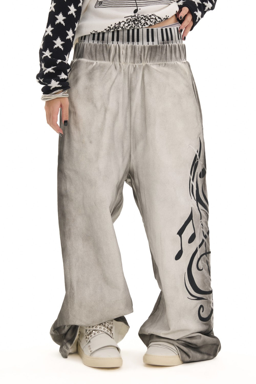 Piano Anthem Wide Sweatpants