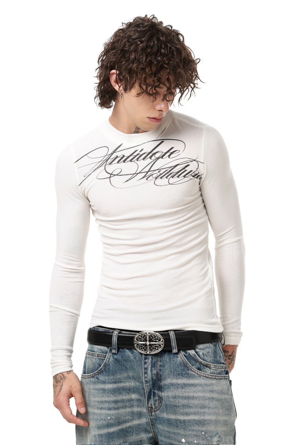 Slim Antidote Script Longsleeve