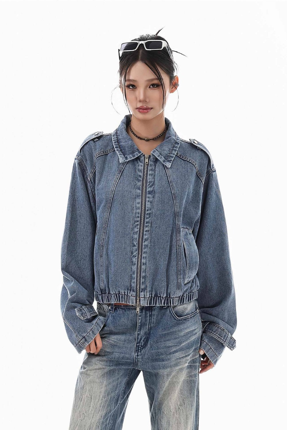 Washed Blue Denim Jacket