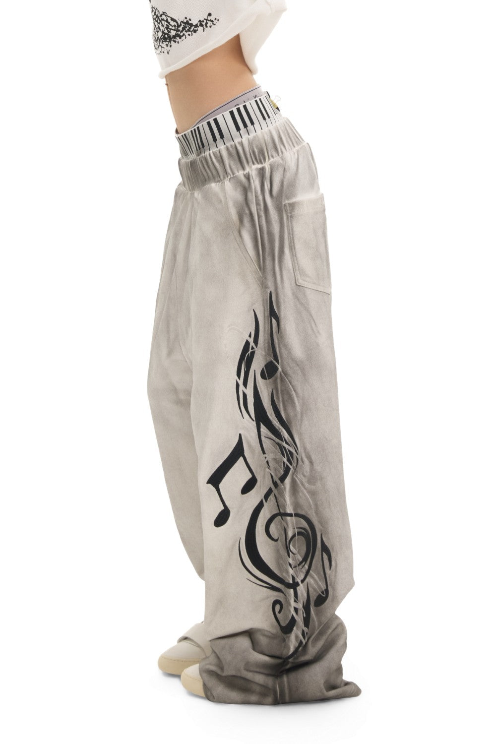 Piano Anthem Wide Sweatpants