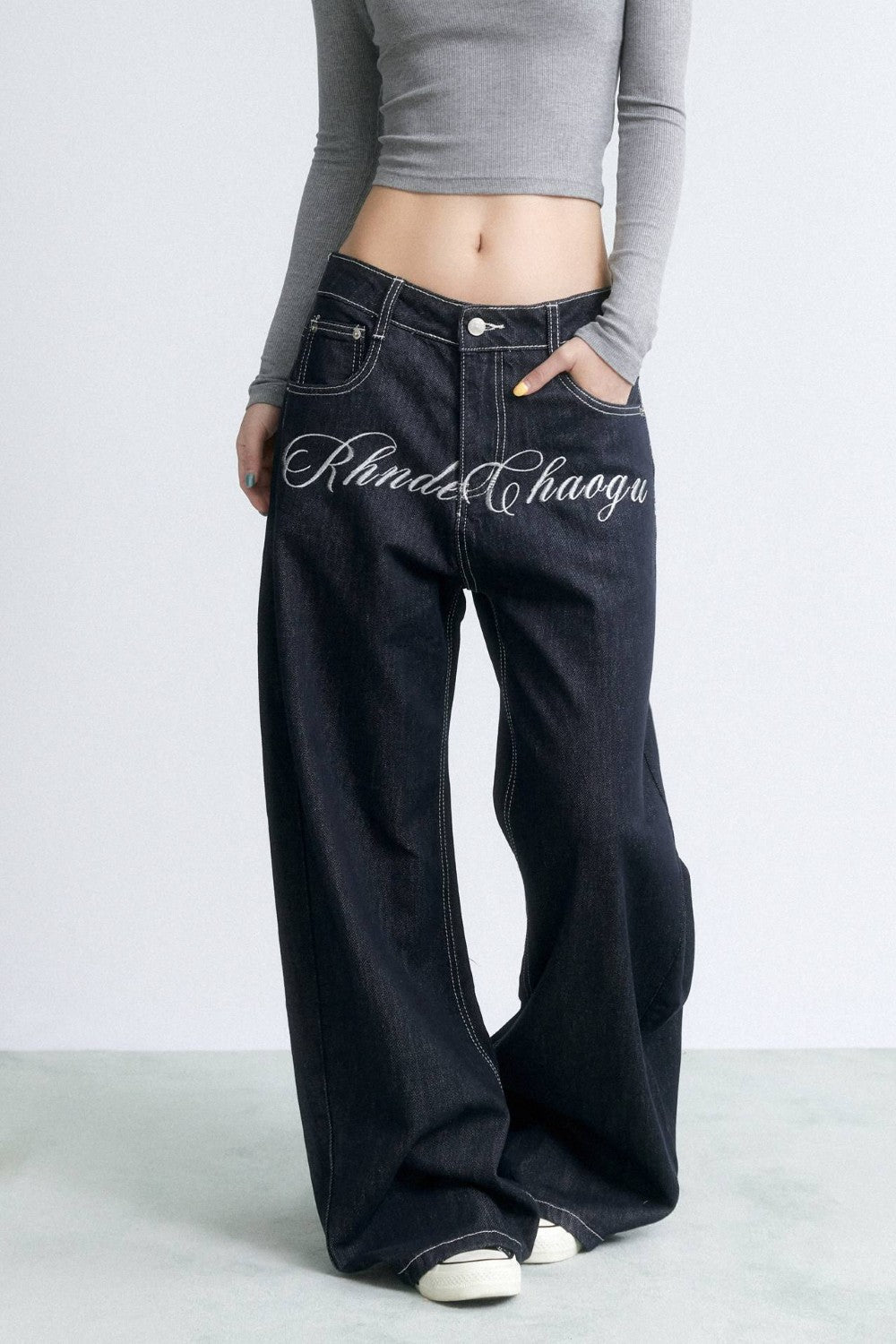Indigo League Straight Jeans