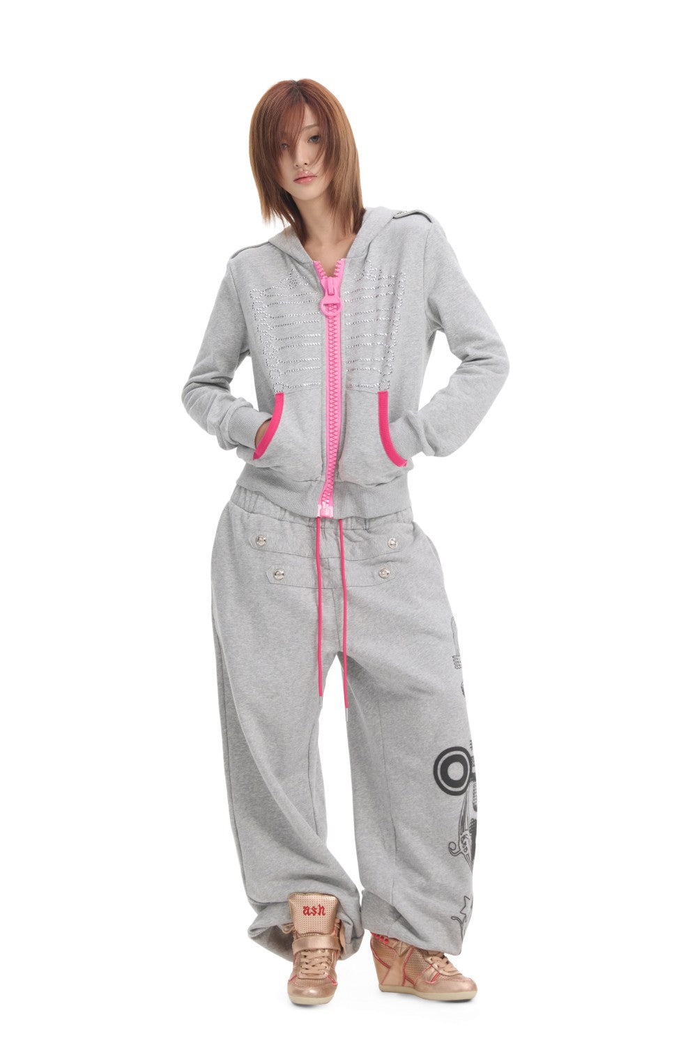 Pink Chrome Court Jacket
