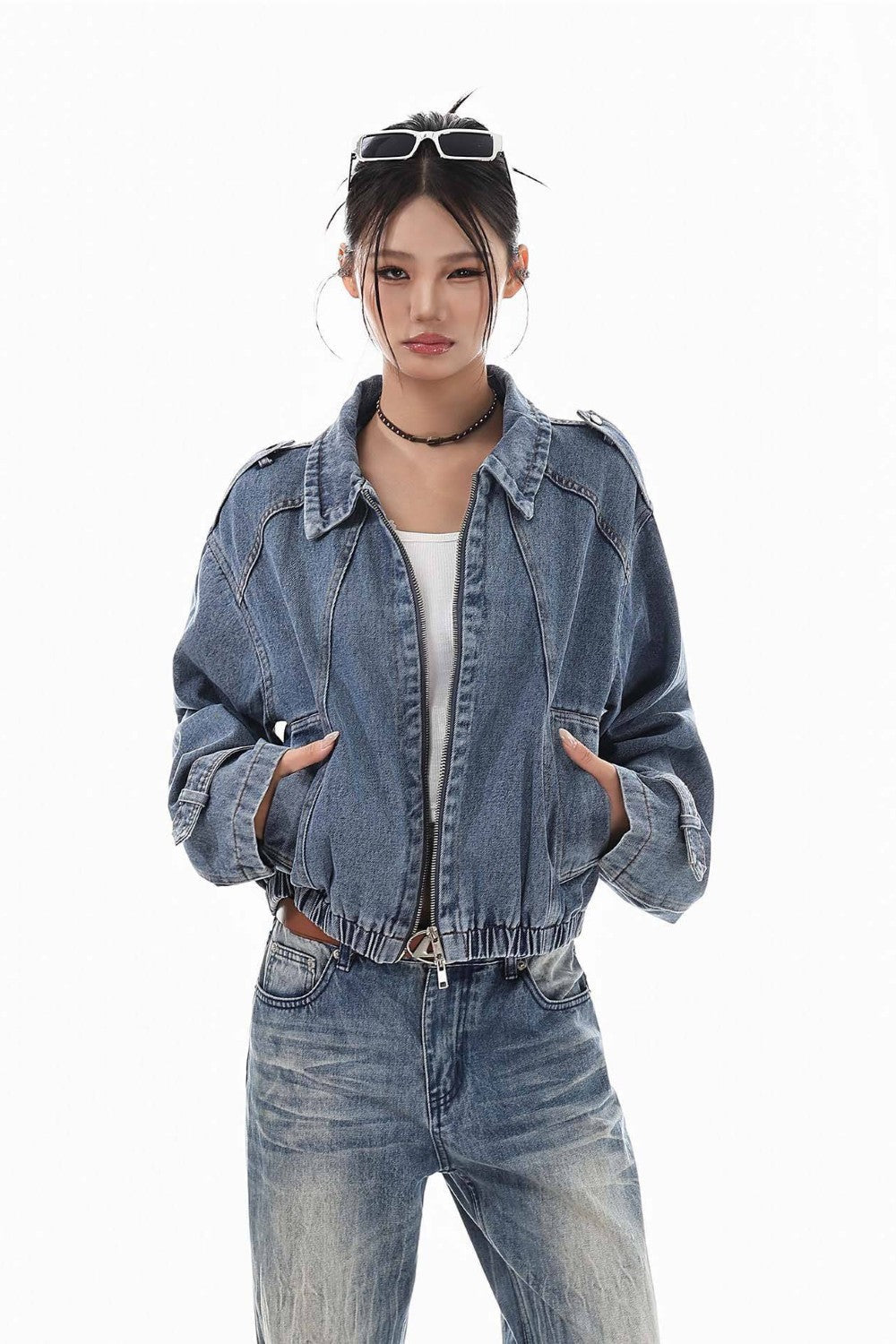 Washed Blue Denim Jacket