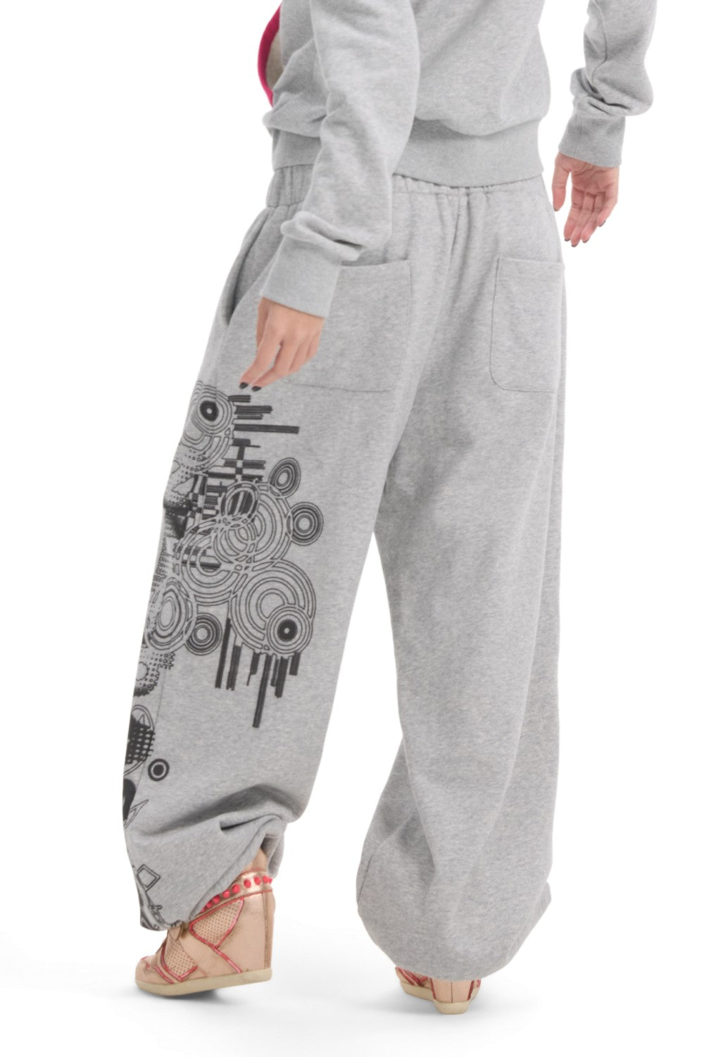 Pink Chrome Court Sweatpants