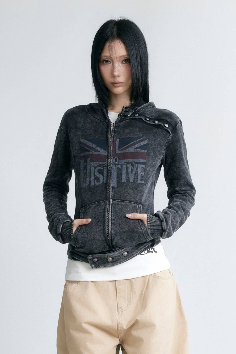Distressed Union Slim Jacket