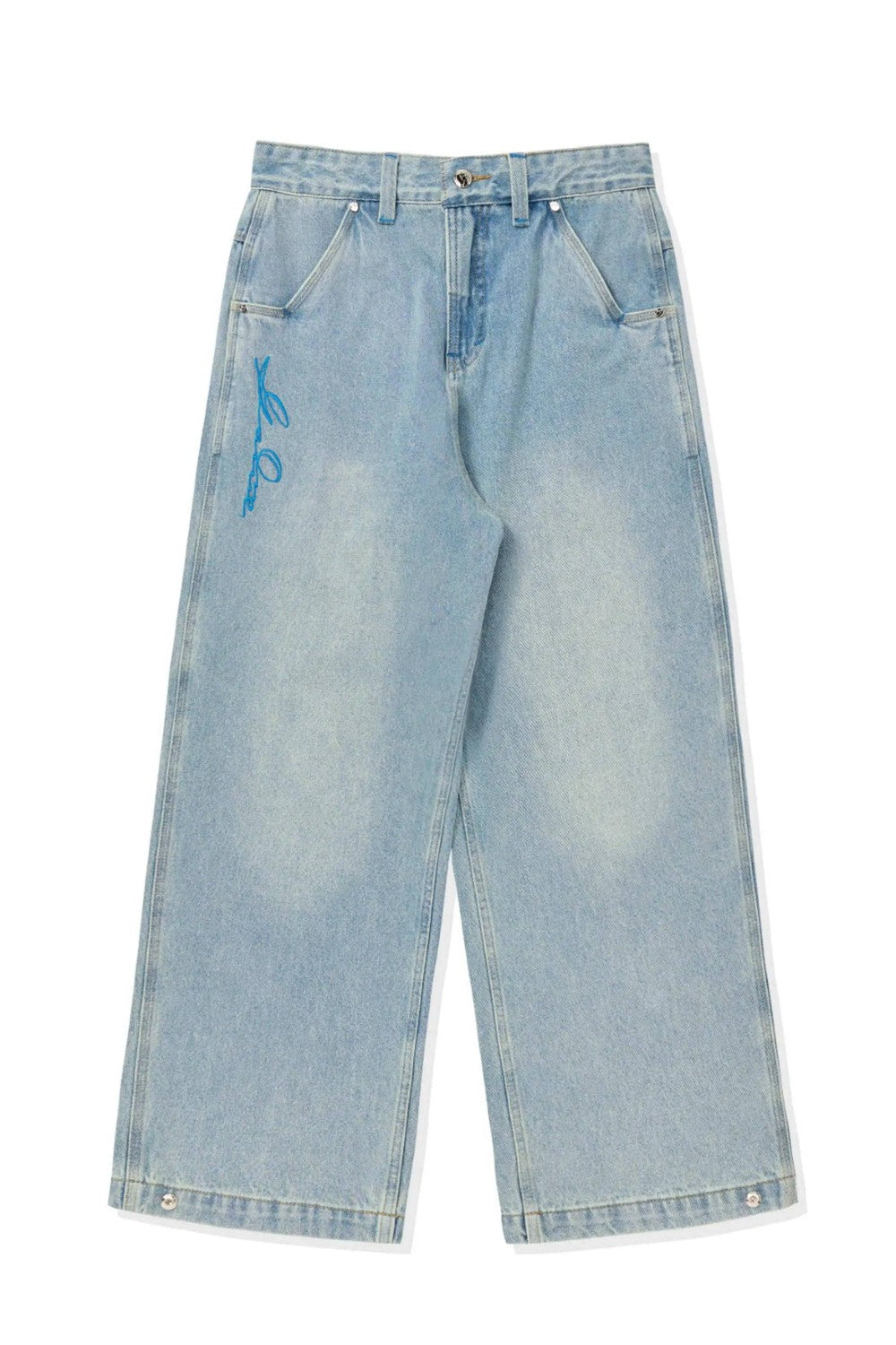 Skywash Patch Baggy Jeans