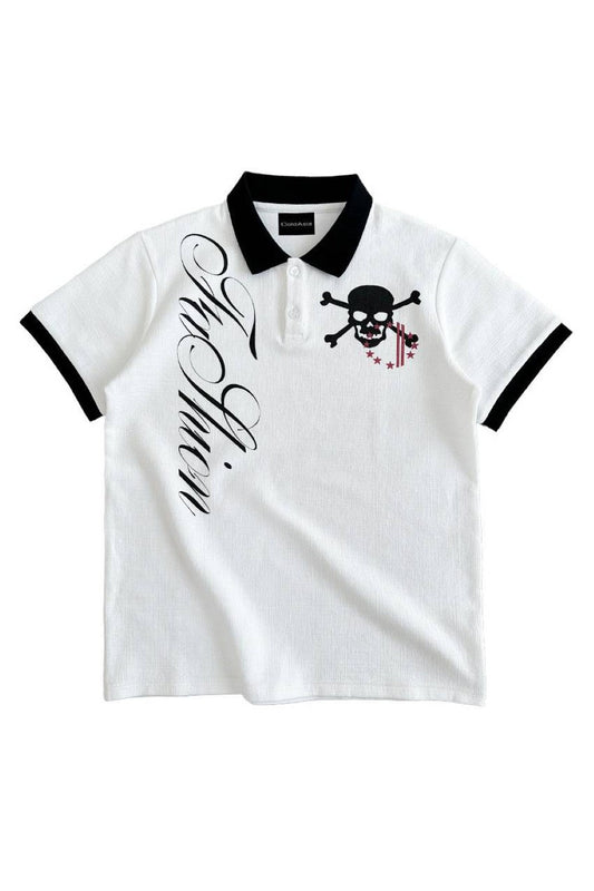 Signature Skull Script Polo