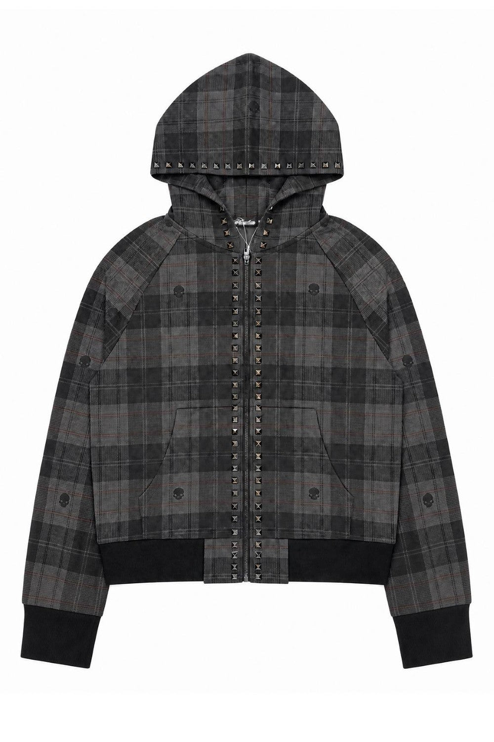 Studded Society Plaid Jacket