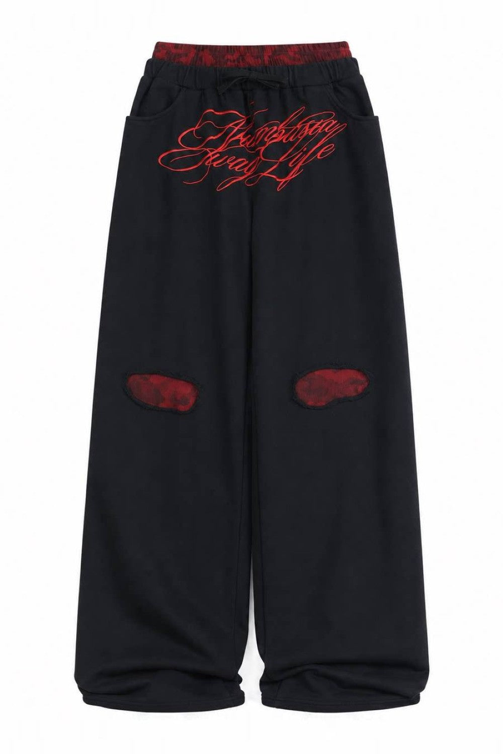 Scarlet Double Waist Sweatpants