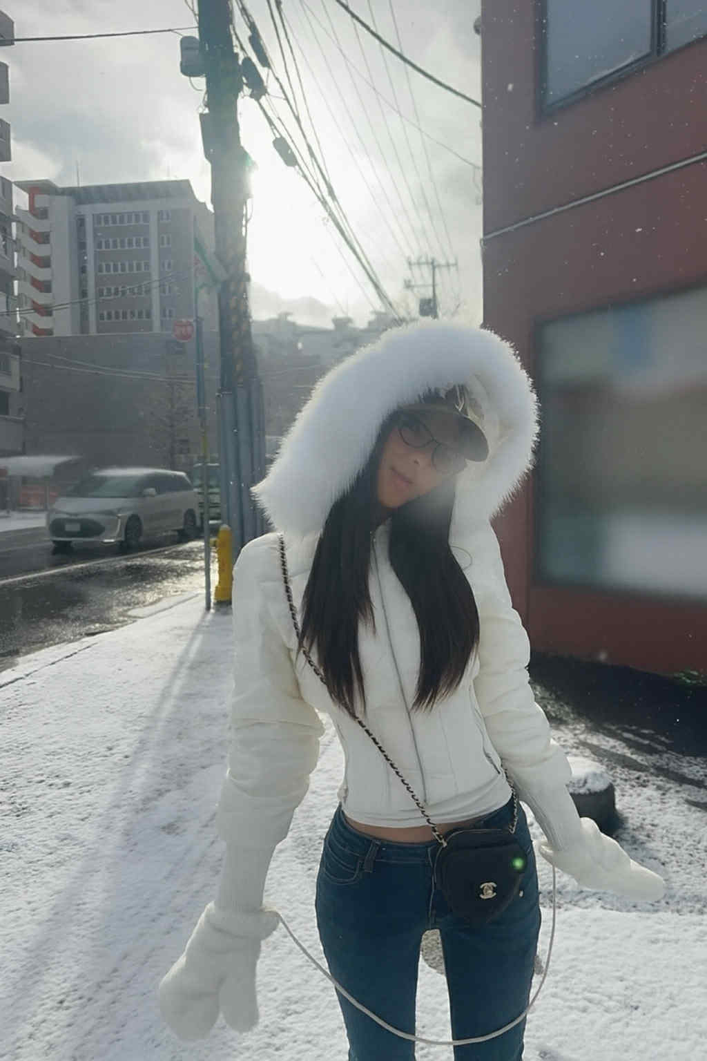 Y2K Cropped Puffer Jacket – Women's Winter Streetwear
